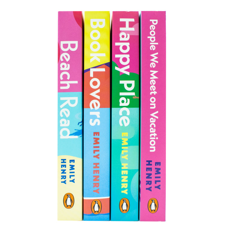 Emily Henry Collection 4 Books Set (Book Lovers, Beach Read, People We Meet on Vacation and Happy Place) - The Book Bundle