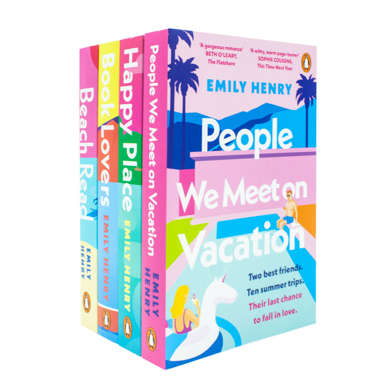 Emily Henry Collection 4 Books Set (Book Lovers, Beach Read, People We Meet on Vacation and Happy Place) - The Book Bundle