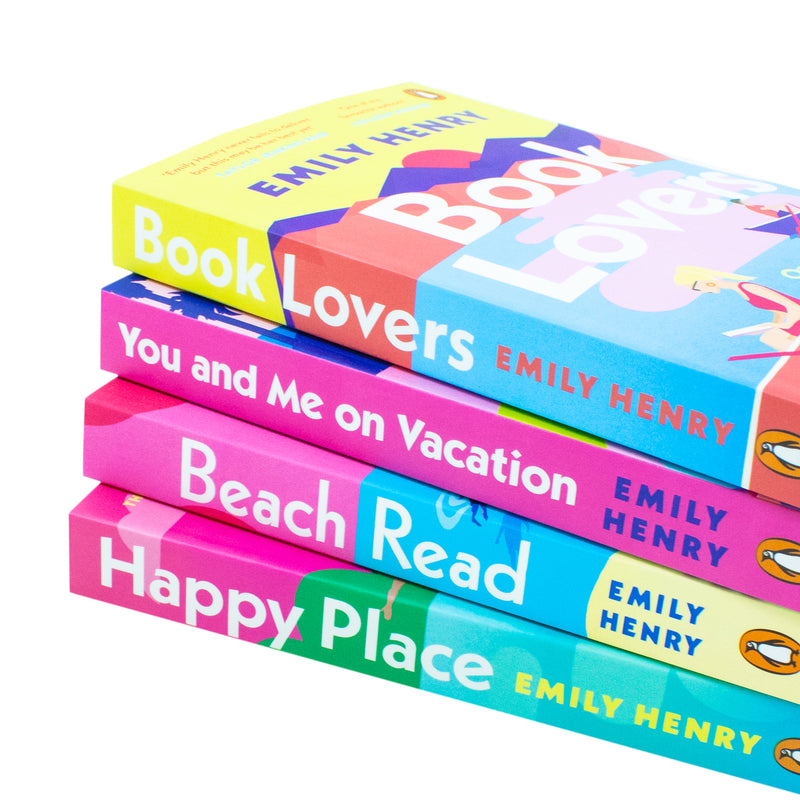 Emily Henry Collection 4 Books Set Happy Place, Book Lovers, You and Me on Vacation, Beach Read - The Book Bundle