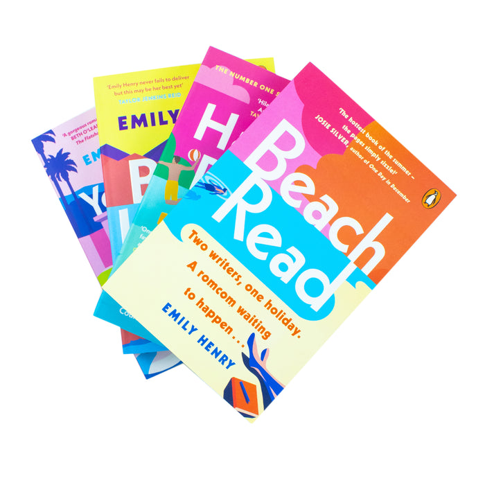 Emily Henry Collection 4 Books Set Happy Place, Book Lovers, You and Me on Vacation, Beach Read - The Book Bundle