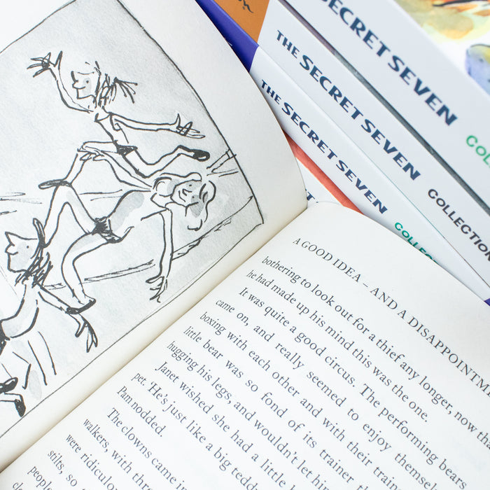 Enid Blyton The Secret Seven 15 Story Collection in 5 Books Set (The Secret Seven) - The Book Bundle