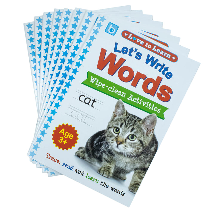 Love to Learn Wipe Clean Activities 8 Books Collection Set (Learning Letters) - The Book Bundle