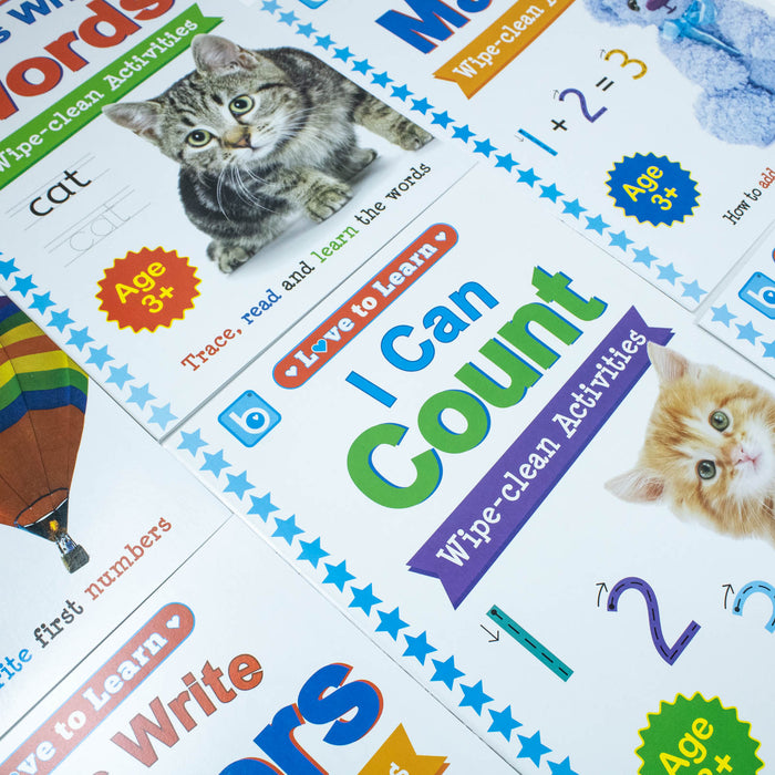 Love to Learn Wipe Clean Activities 8 Books Collection Set (Learning Letters) - The Book Bundle