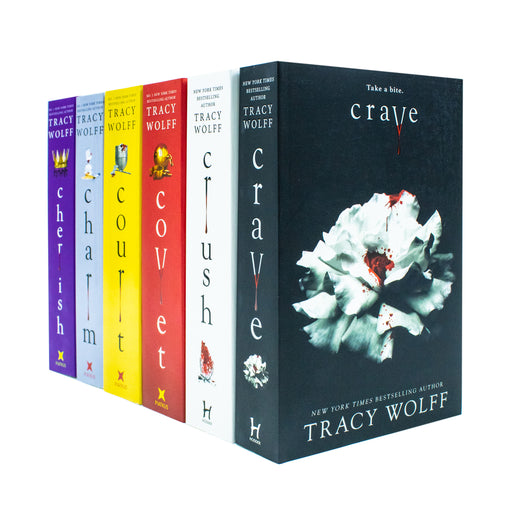 Crave Series 6 Books Collection Set By Tracy Wolff (Crave, Crush, Covet, Court, Charm & Cherish) - The Book Bundle