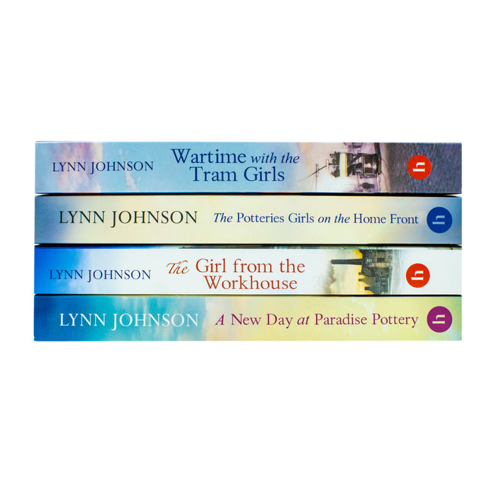 The Potteries Girls Collection 4 Books Set By Lynn Johnson (The Girl from the Workhouse) - The Book Bundle