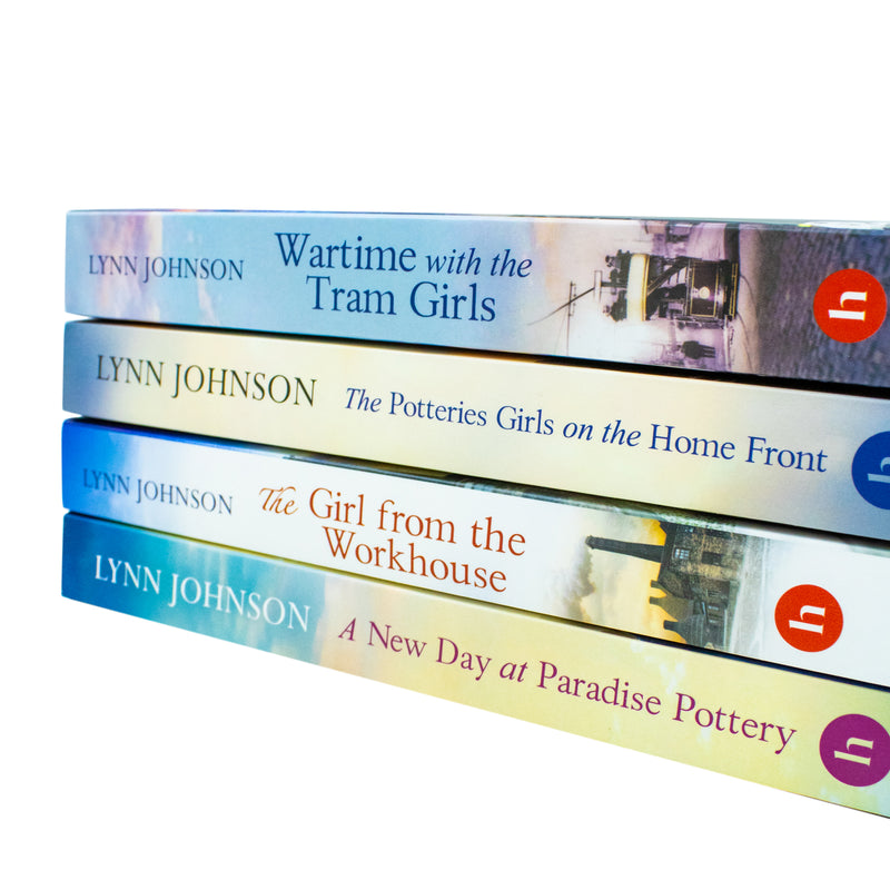 The Potteries Girls Collection 4 Books Set By Lynn Johnson (The Girl from the Workhouse) - The Book Bundle