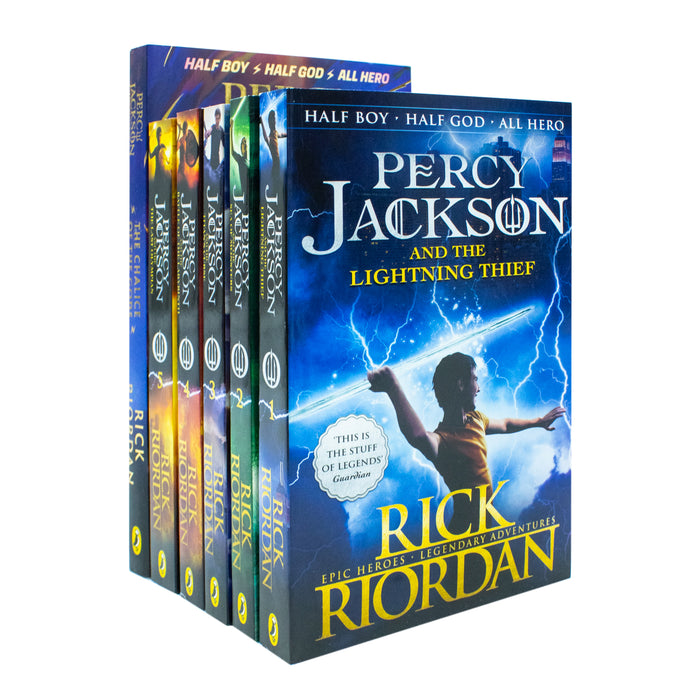 Percy Jackson Series 6 Books Collection Set by Rick Riordan Olympians - The Book Bundle
