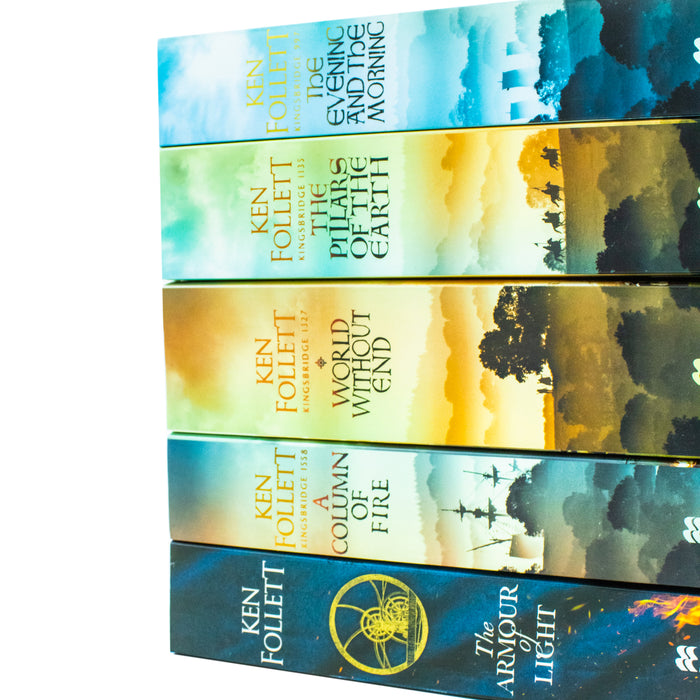 The Kingsbridge Novels 5 Books Collection Set By Ken Follett (A Column Of Fire, The Evening And The Morning) - The Book Bundle
