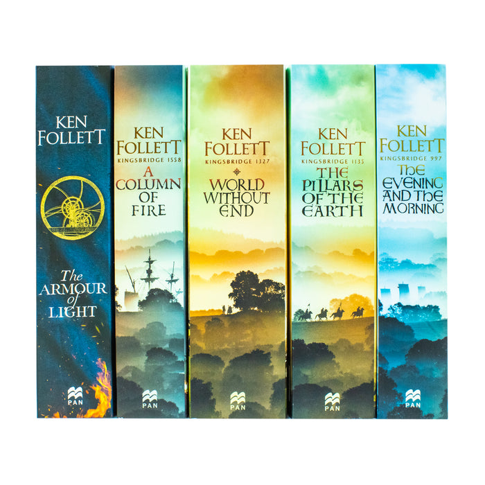 The Kingsbridge Novels 5 Books Collection Set By Ken Follett (A Column Of Fire, The Evening And The Morning) - The Book Bundle