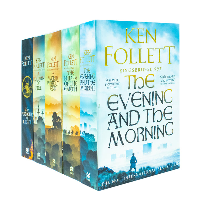 The Kingsbridge Novels 5 Books Collection Set By Ken Follett (A Column Of Fire, The Evening And The Morning) - The Book Bundle