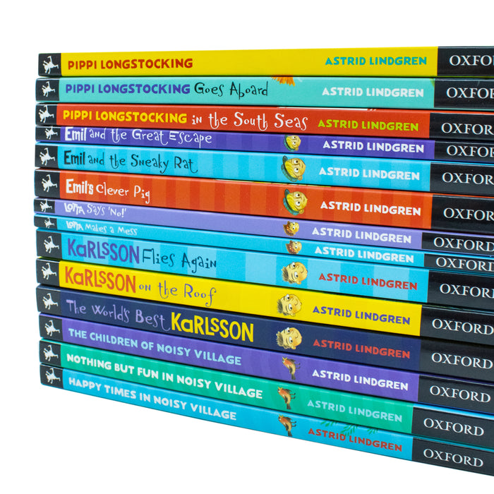 Astrid Lindgren Collection 14 Books Set (The Children of Noisy Village, Happy Times) - The Book Bundle