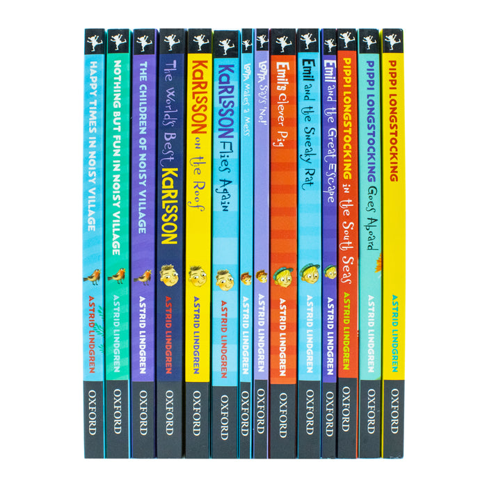 Astrid Lindgren Collection 14 Books Set (The Children of Noisy Village, Happy Times) - The Book Bundle
