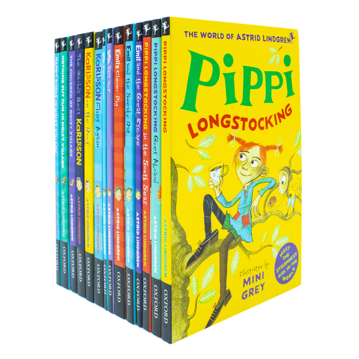Astrid Lindgren Collection 14 Books Set (The Children of Noisy Village, Happy Times) - The Book Bundle