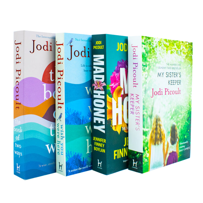 Jodi Picoult Collection 4 Books Set (The Book of Two Ways, Wish You Were Here, Mad Honey & My Sister's Keeper) - The Book Bundle