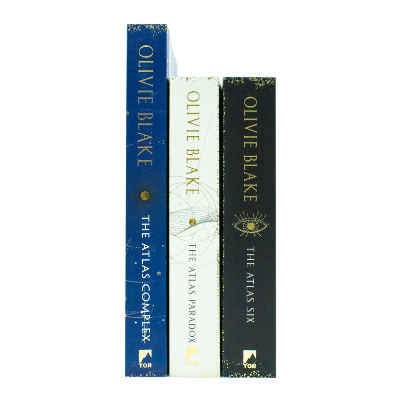 Atlas Series 3 books set by Olivie Blake including The Atlas Six, The Atlas Paradox, and The Atlas Complex, published by Tor.