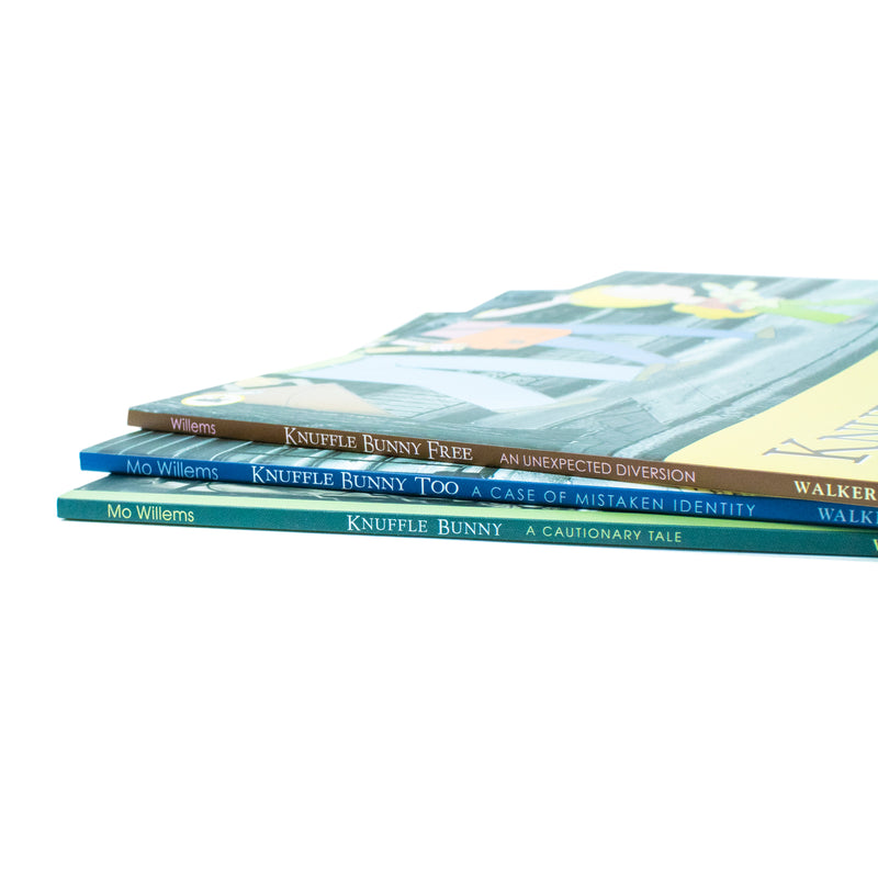 Knuffle Bunny 3 book series set By Mo Willems (Too: A Case of Mistaken Identity, An Unexpected Diversion) - The Book Bundle