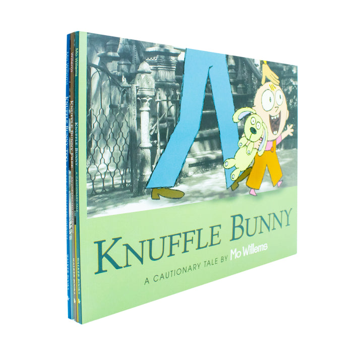 Knuffle Bunny 3 book series set By Mo Willems (Too: A Case of Mistaken Identity, An Unexpected Diversion) - The Book Bundle
