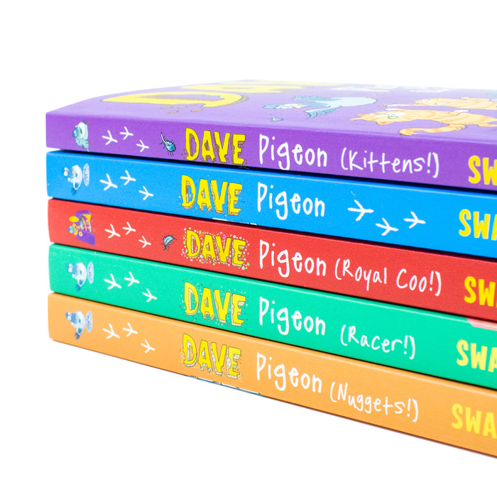 Dave Pigeon Collection 5 Books Set by Swapna Haddow Dave Pigeon, Nuggets, Racer - The Book Bundle