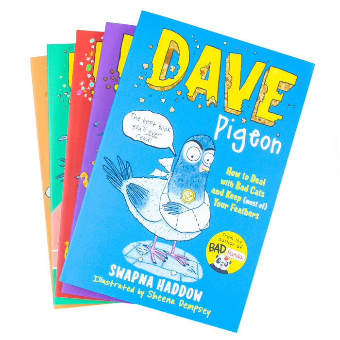 Dave Pigeon Collection 5 Books Set by Swapna Haddow Dave Pigeon, Nuggets, Racer - The Book Bundle