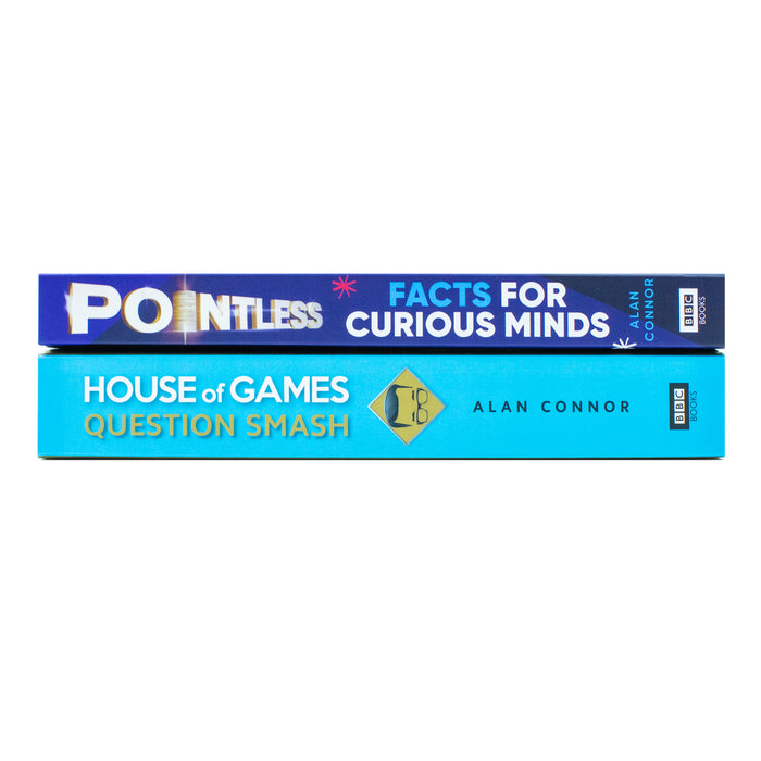 Alan Connor Collection 2 Books Set (House of Games Question Smash & [Hardcover] Pointless Facts for Curious) - The Book Bundle