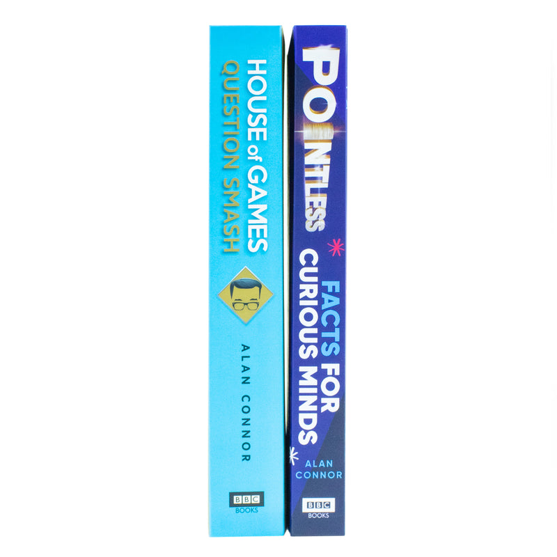Alan Connor Collection 2 Books Set (House of Games Question Smash & [Hardcover] Pointless Facts for Curious) - The Book Bundle