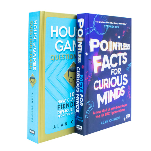 Alan Connor Collection 2 Books Set (House of Games Question Smash & [Hardcover] Pointless Facts for Curious) - The Book Bundle