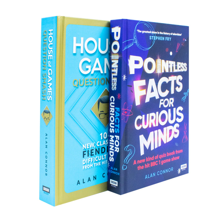 Alan Connor Collection 2 Books Set (House of Games Question Smash & [Hardcover] Pointless Facts for Curious) - The Book Bundle