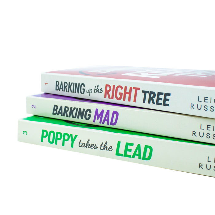 A Poppy Mystery Tale Collection 3 Books Set By Leigh Russell (Barking Up the Right Tree, Barking Mad & Poppy Takes The Lead) - The Book Bundle