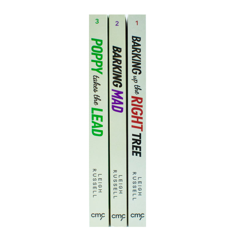 A Poppy Mystery Tale Collection 3 Books Set By Leigh Russell (Barking Up the Right Tree, Barking Mad & Poppy Takes The Lead) - The Book Bundle