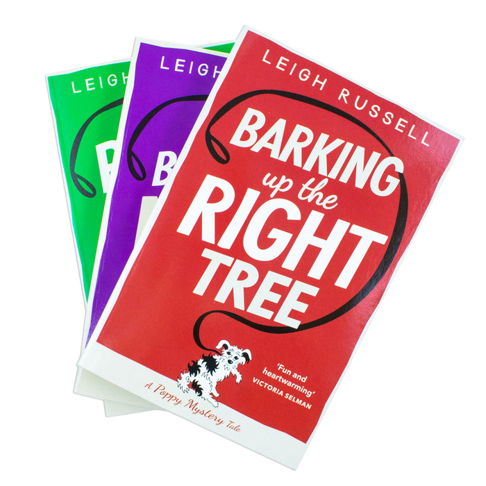 A Poppy Mystery Tale Collection 3 Books Set By Leigh Russell (Barking Up the Right Tree, Barking Mad & Poppy Takes The Lead) - The Book Bundle