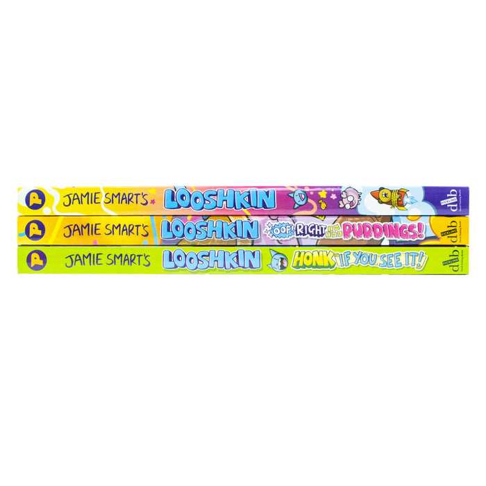 Jamie Smart Looshkin Series 3 Books Collection Set Looshkin Honk If You See It - The Book Bundle
