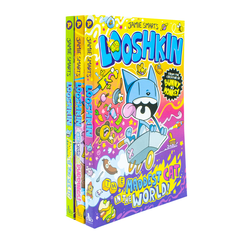 Jamie Smart Looshkin Series 3 Books Collection Set Looshkin Honk If You See It - The Book Bundle