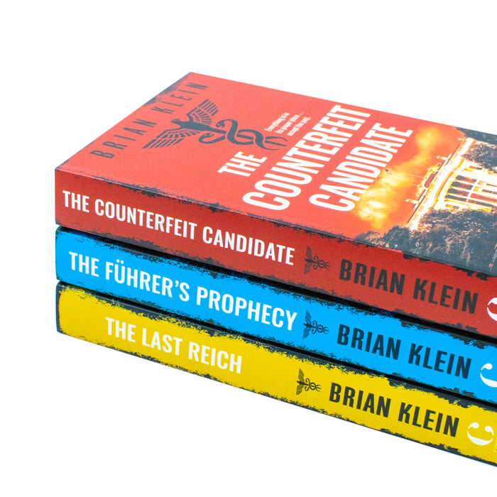 Brian Klein 3 Books Collection Set (The Fuhrer`s Prophecy, The Counterfeit Candidate, The Last Reich) - The Book Bundle