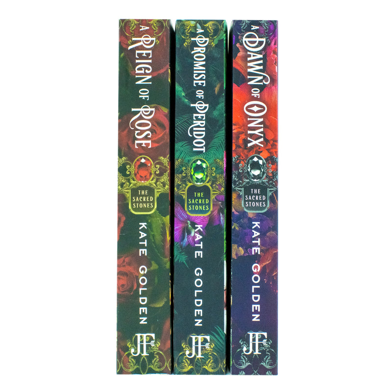 Sacred Stones 3 Books Collection Set By Kate Golden (A Dawn of Onyx, A Promise of Peridot, A Reign of Rose) - The Book Bundle