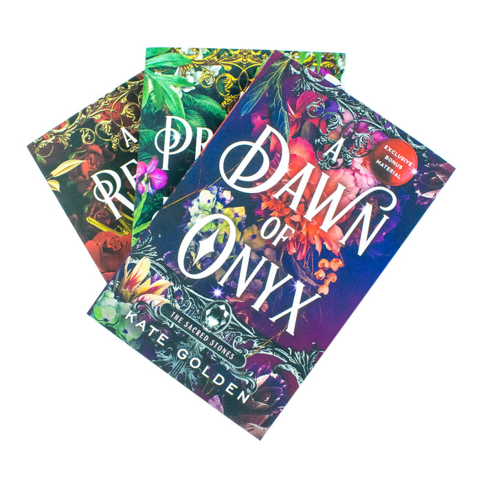 Sacred Stones 3 Books Collection Set By Kate Golden (A Dawn of Onyx, A Promise of Peridot, A Reign of Rose) - The Book Bundle