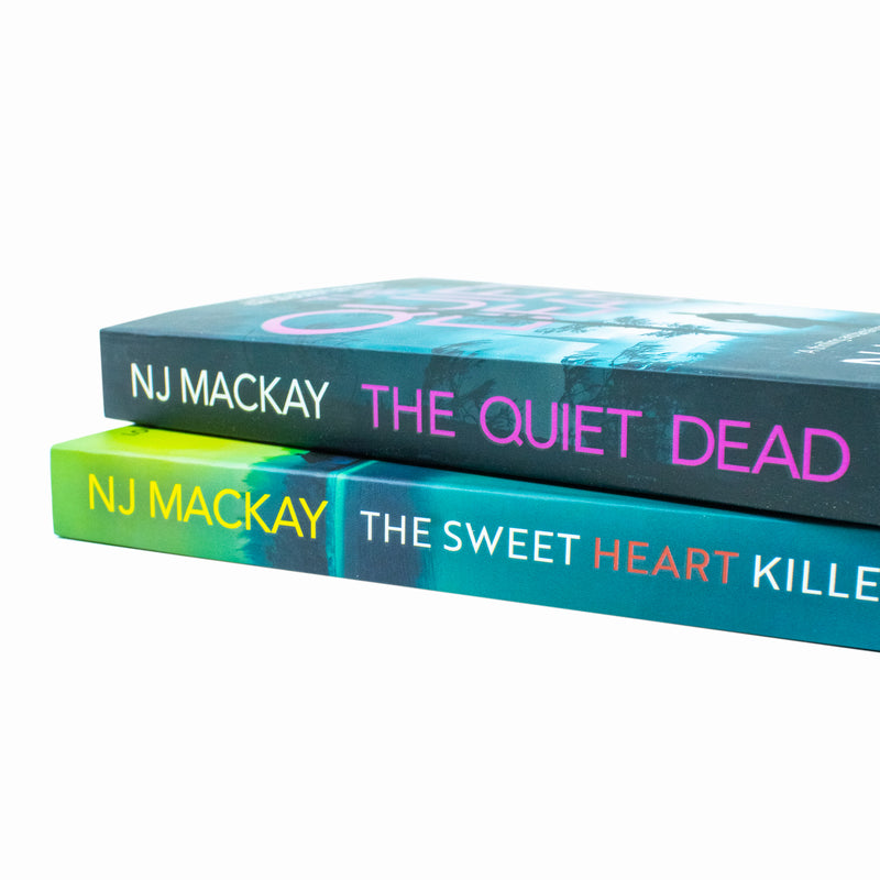 NJ Mackay DI Sebastian Locke mystery collection with two books, The Quiet Dead and The Sweetheart Killer, published by Canelo Hera Ltd.