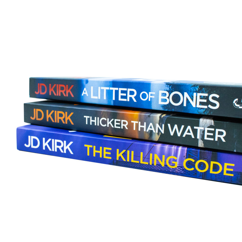 DCI Logan Crime Thrillers 3 Books Collection Set By JD Kirk (Thicker Than Water, A Litter of Bones) - The Book Bundle