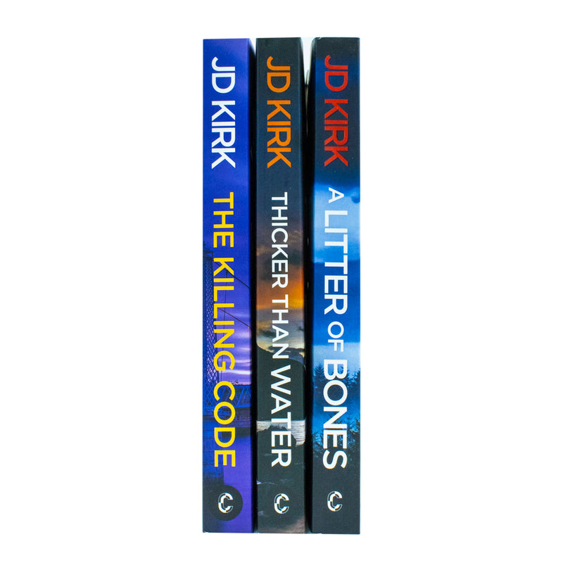 DCI Logan Crime Thrillers 3 Books Collection Set By JD Kirk (Thicker Than Water, A Litter of Bones) - The Book Bundle