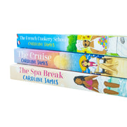 Caroline James Collection three cookery books including The French Cookery School, The Cruise, and The Spa Break by One More Chapter Ltd.