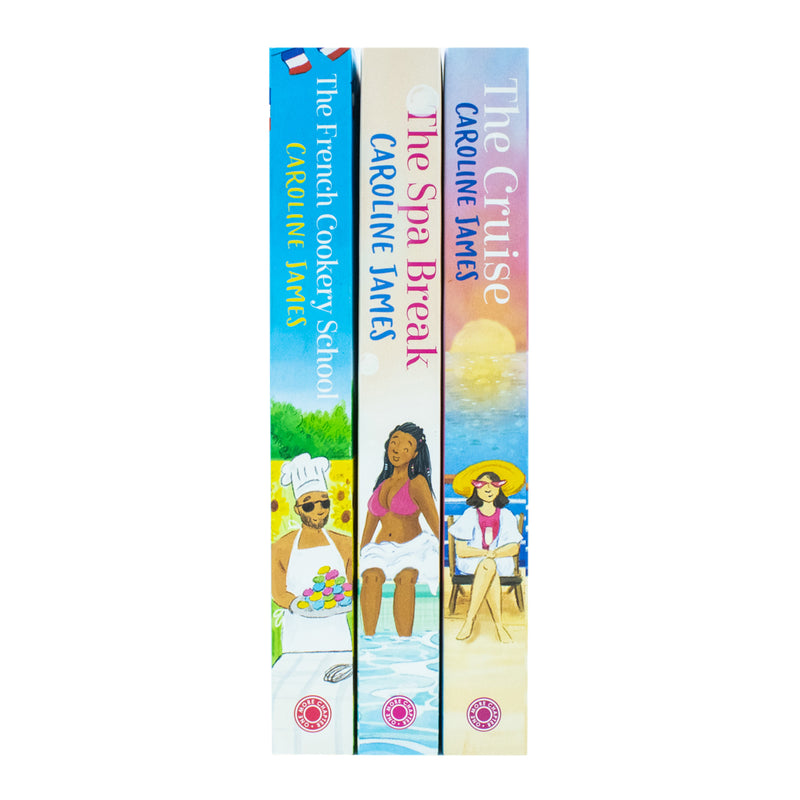 Caroline James Collection three-book set featuring French cookery, cruise, and spa break titles by Caroline James, published by One More Chapter Ltd.