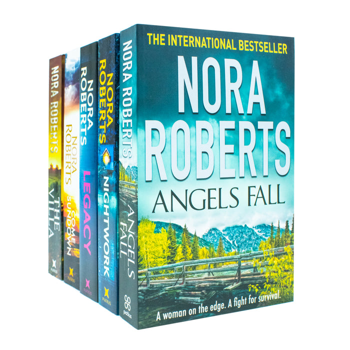 Nora Roberts 5 Books Collection Set (The Villa, Nightwork, Legacy, Angels Fall & Come Sundown) - The Book Bundle