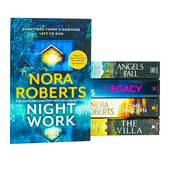 Nora Roberts 5 Books Collection Set (The Villa, Nightwork, Legacy, Angels Fall & Come Sundown) - The Book Bundle