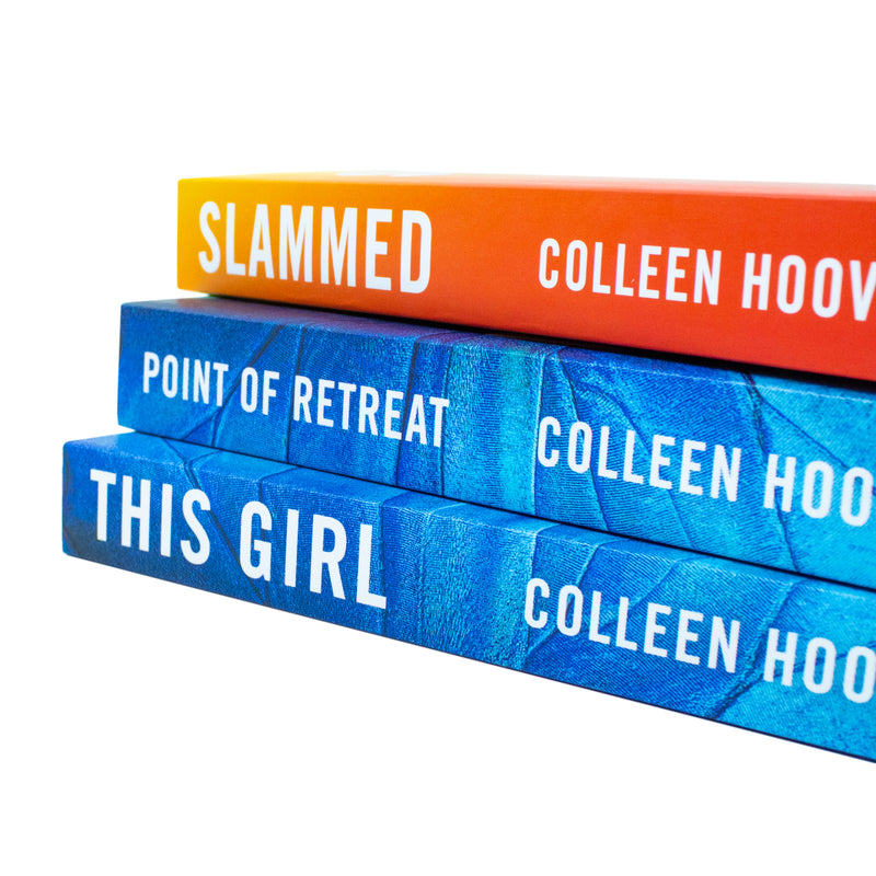 Three paperback books from the Slammed Series by Colleen Hoover, fiction collection set, published by Simon & Schuster UK.