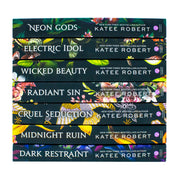 Dark Olympus Series 7-book collection by Katee Robert, including Neon Gods, Electric Idol, and Wicked Beauty, published by Sourcebooks Casablanca.