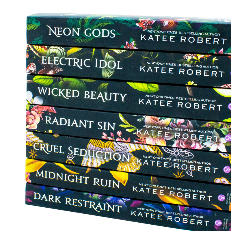 Dark Olympus Series 7-book collection by Katee Robert, featuring Neon Gods, Electric Idol, Wicked Beauty in a Sourcebooks Casablanca set.
