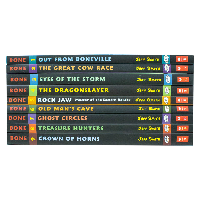 Bone Series 9 Books Set (Book #1 - #9) - Graphic Novel - The Book Bundle