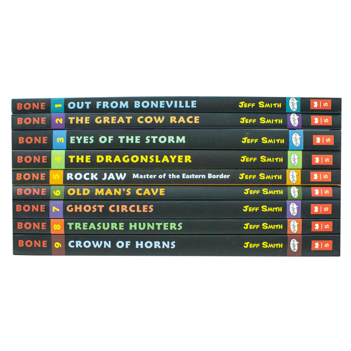 Bone Series 9 Books Set (Book #1 - #9) - Graphic Novel - The Book Bundle