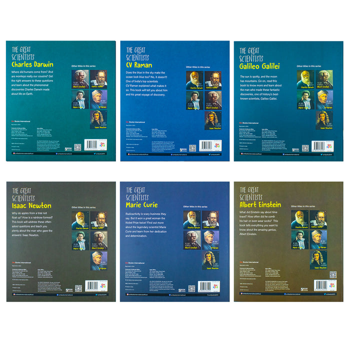 The Great scientists 6 Books Collection (Albert Einstein, Marie Curie, Charles) - The Book Bundle