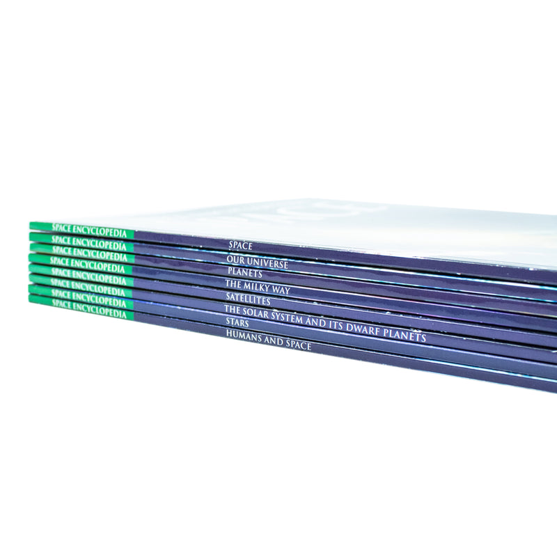 Encyclopedia Of Space Set Of 8 Books (Space, Our Universe, Planets, Milky Way, Satellites) - The Book Bundle