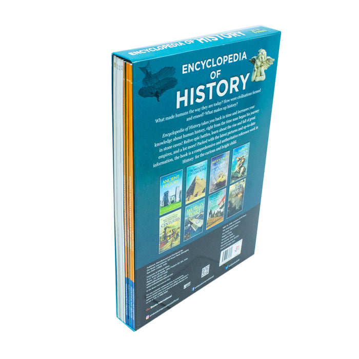 Encyclopedia Of History Collection Of 8 Books Set ( Ancient History, Prominent Civilisations, French Revolution, World War ) - The Book Bundle